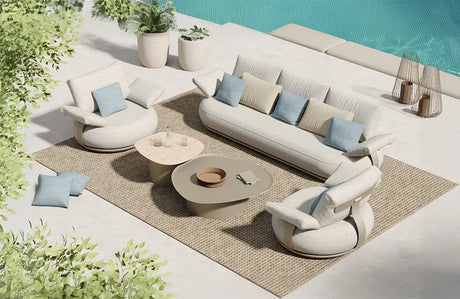 Conjunto Calla de muebles de exterior premium en terraza en Mallorca