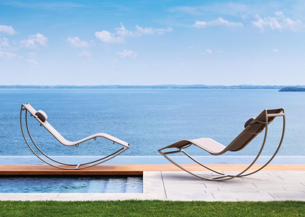 Designer sun lounger
